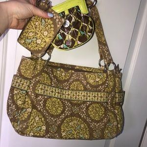 Vera Bradley bag with id and coin purse